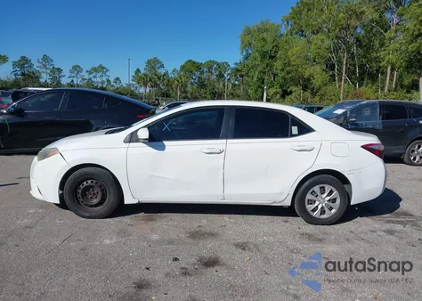 2014 Toyota Corolla L z USA, uszkodzony, nr VIN 2T1BURHE3EC057680